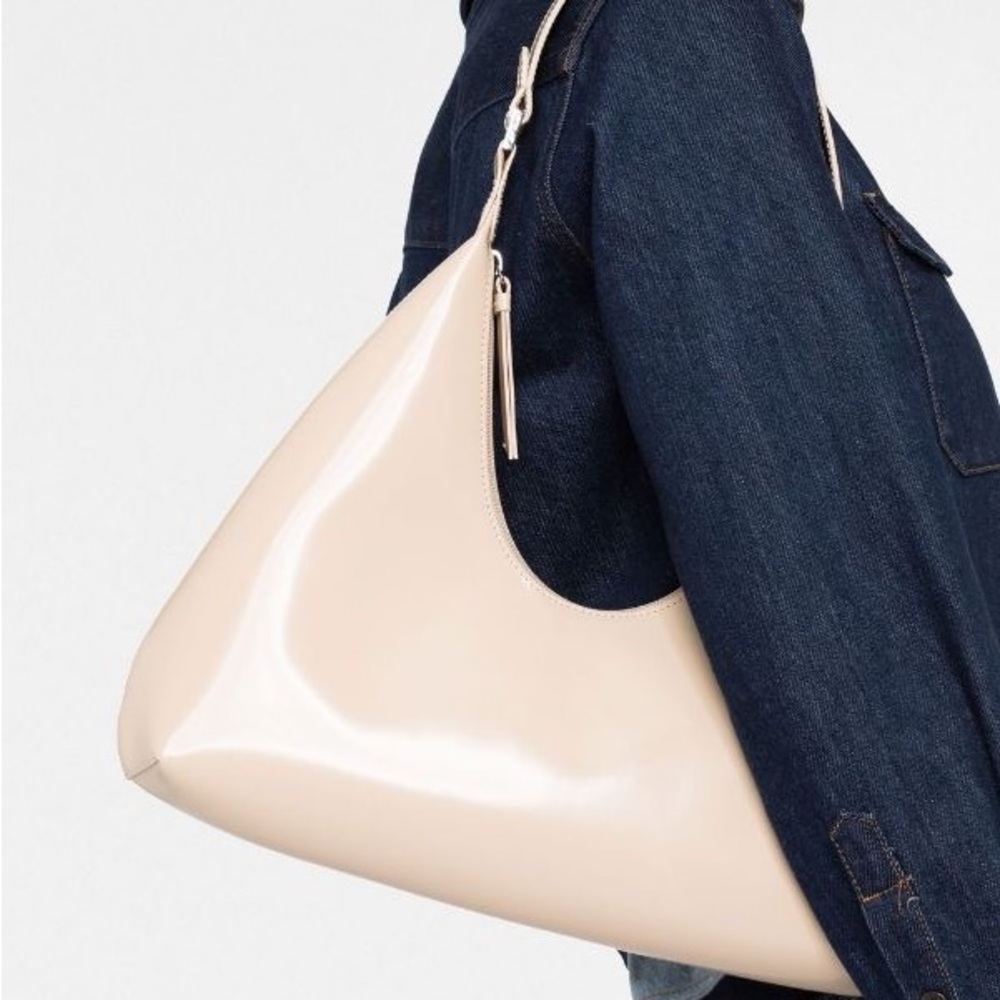 BY FAR Amber leather shoulder bag